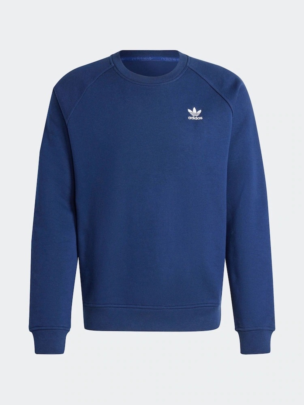 adidas Blue Crewneck Sweatshirt with Trefoil